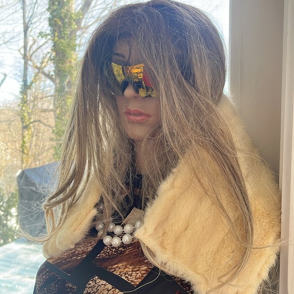 Mink Wrap Vintage Fur Handmade Scarf Wrap - Picture 3 of 9